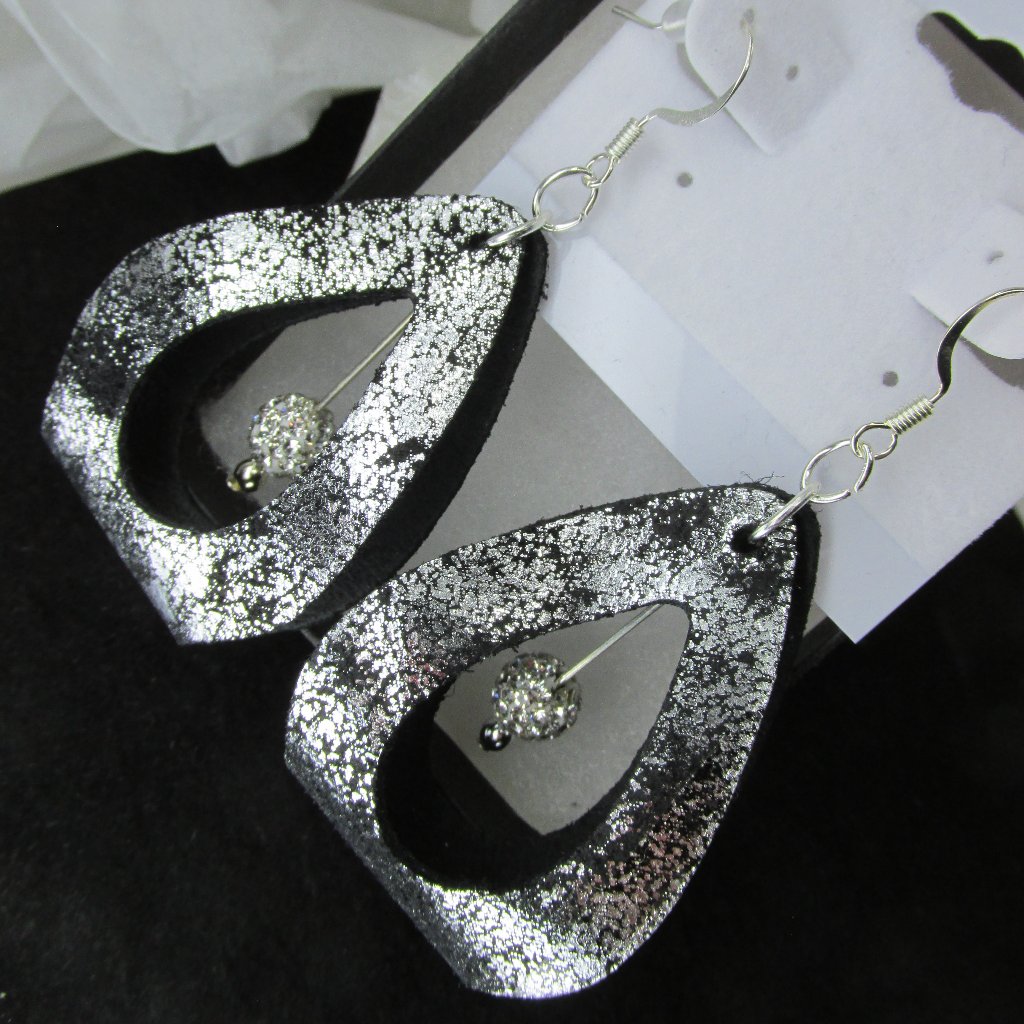 925 Silver Plated Boho Bling Earrings